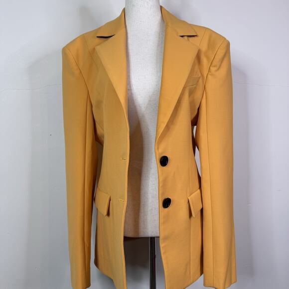 Kwaidan Editions Yellow Wool Blend Tailored Blazer Jacket IT 38 NWT Avant Garde - Picture 10 of 14